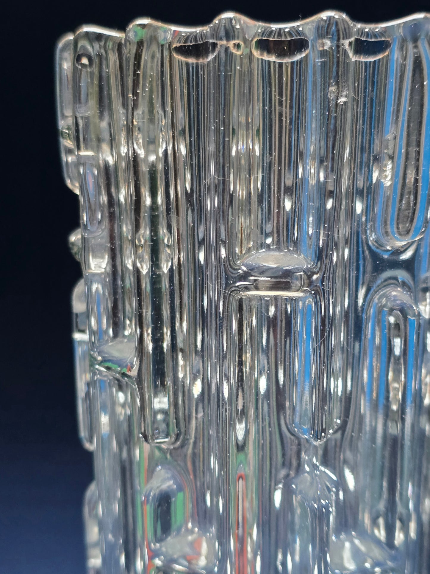 Frantisek Vizner 'Maze' Vase – Rudolfova Hut Glassworks, Bohemian, c.1960