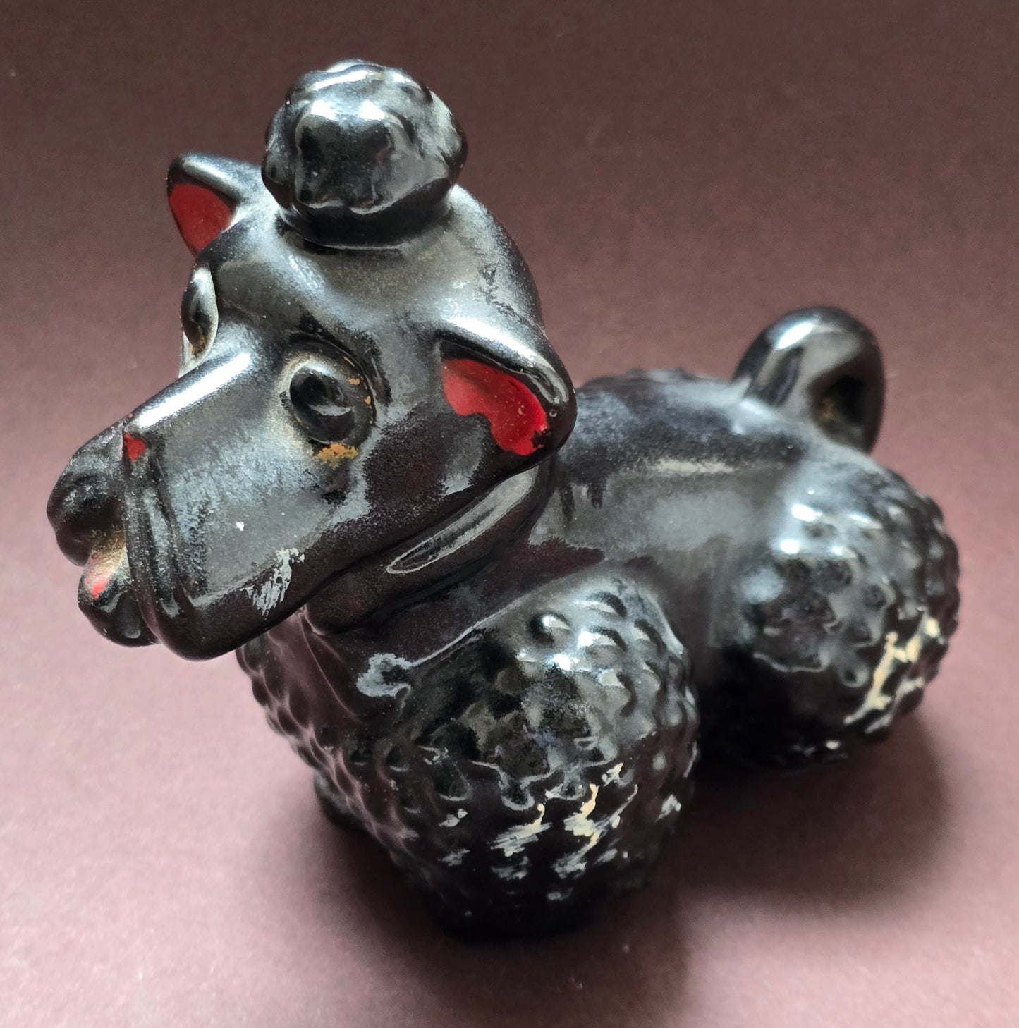 Japanese Redware Poodle Figurine, c.1950s
