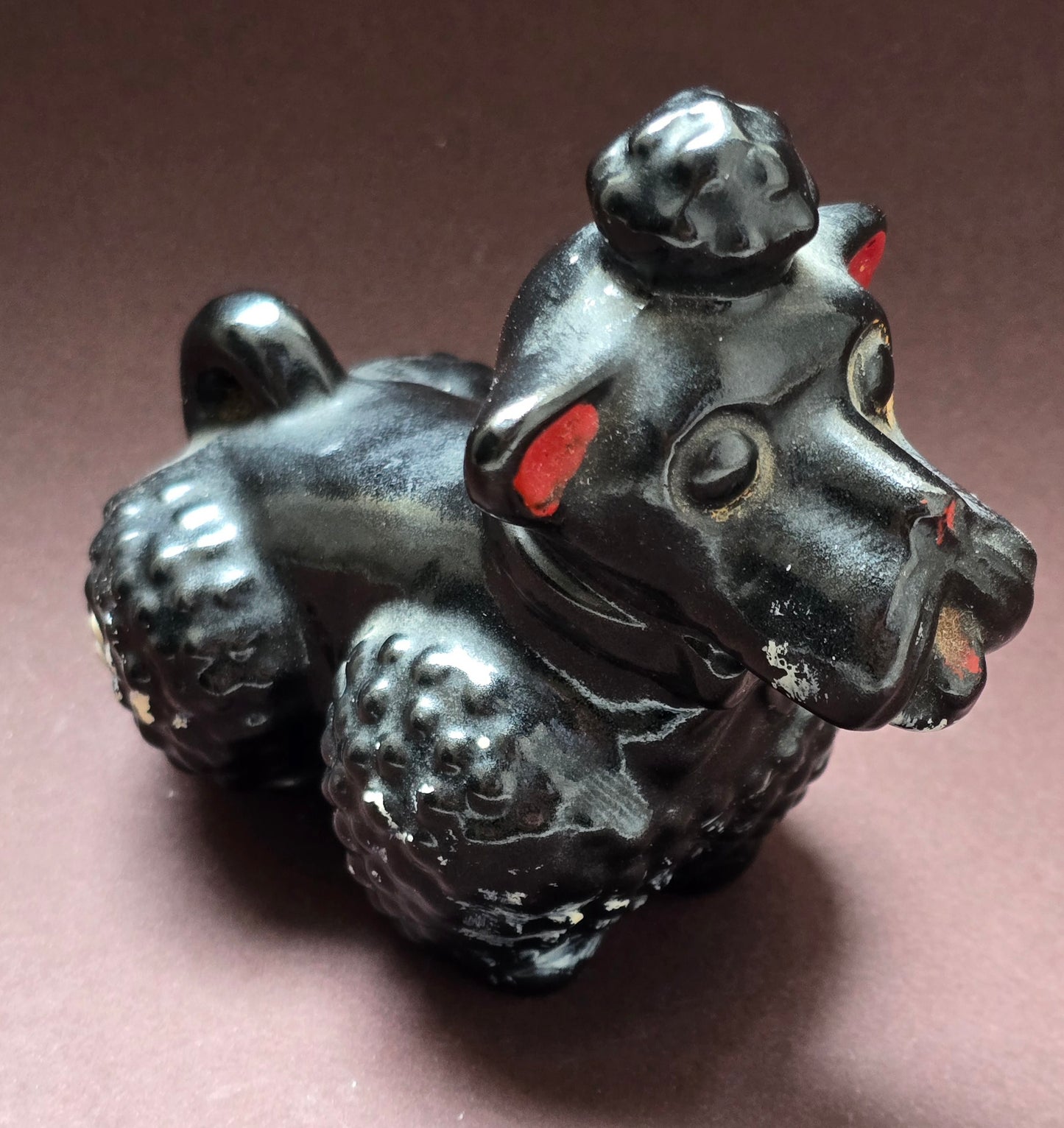 Japanese Redware Poodle Figurine, c.1950s