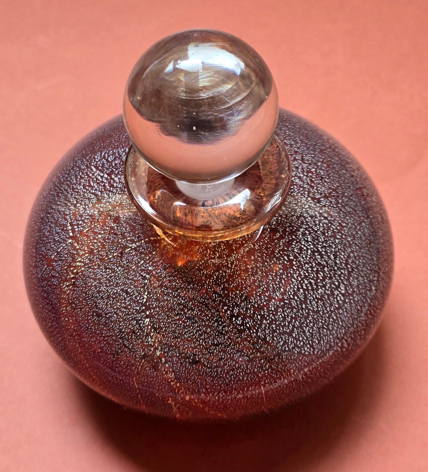 Phoenician Glass Malta Signed Perfume Bottle, c.1980s