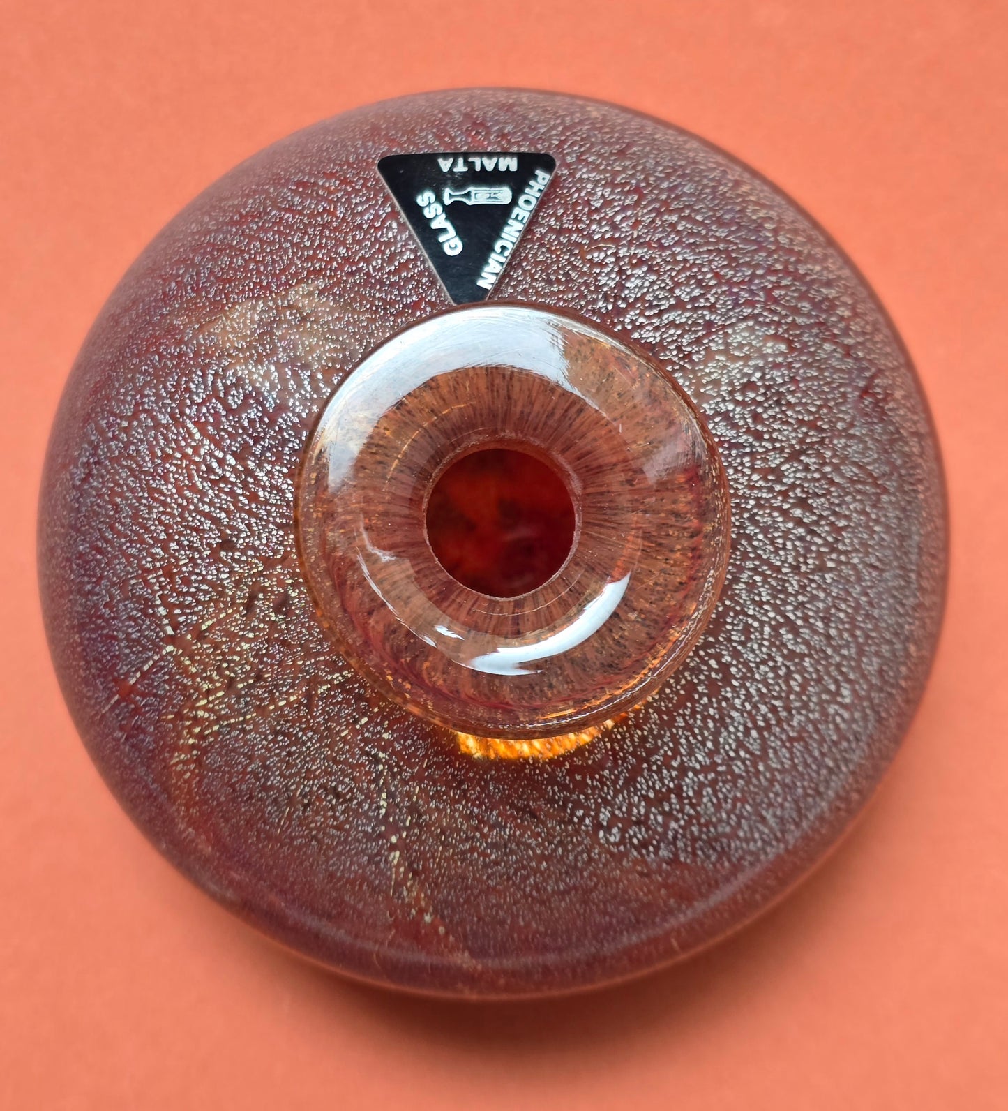 Phoenician Glass Malta Signed Perfume Bottle, c.1980s