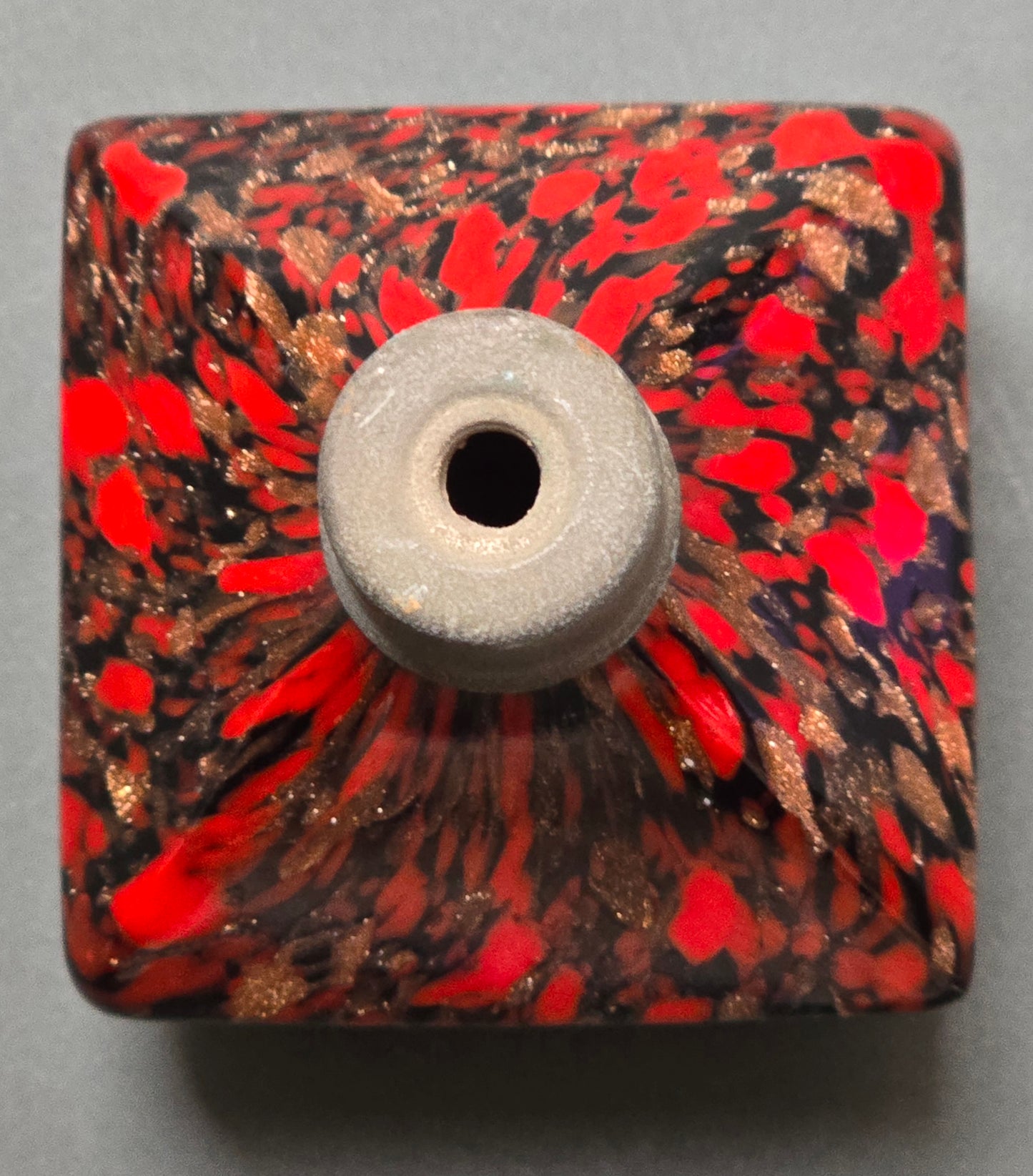 Vincenzo Nason & C. Murano Glass Toilet Set – Red, Black & Gold Aventurine, 1950s