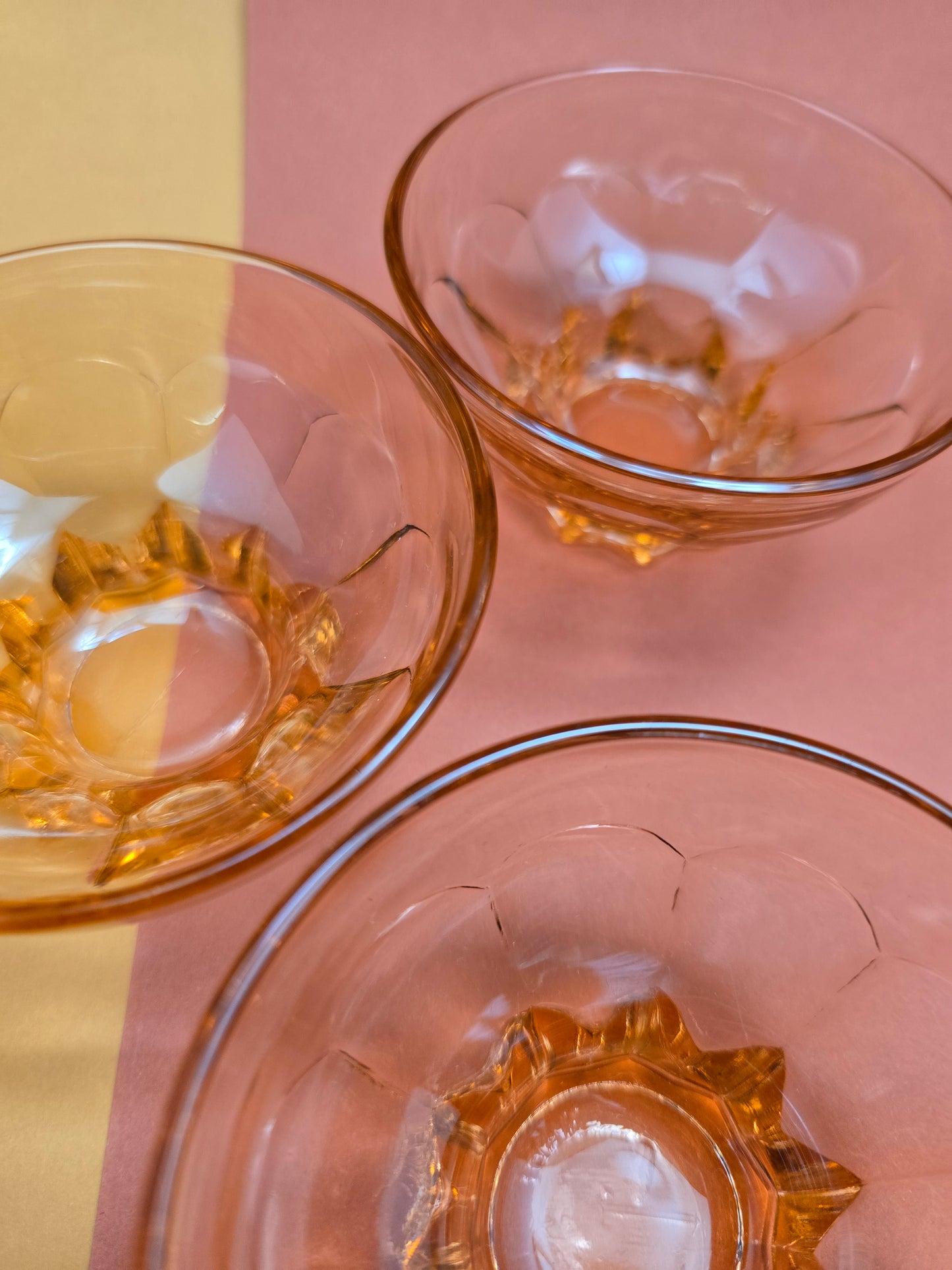 French Rosaline Glass Dessert Cup, c. 1930 – Sold Individually