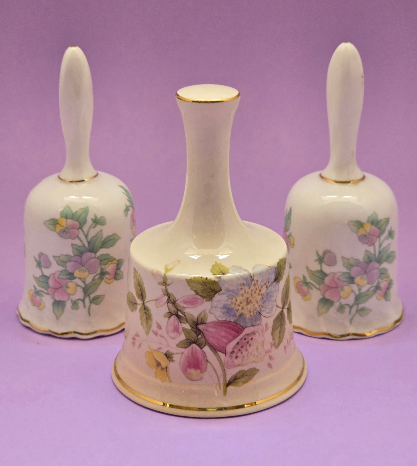 English Porcelain Table Bell – Hammersley & Palissy, c. 1970