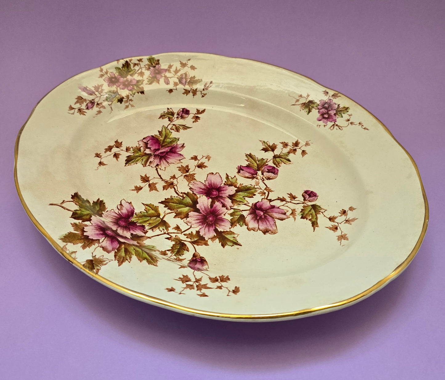 Antique Devon Pottery Serving Platter, Buvey Pottery Co. Ltd, c.1920