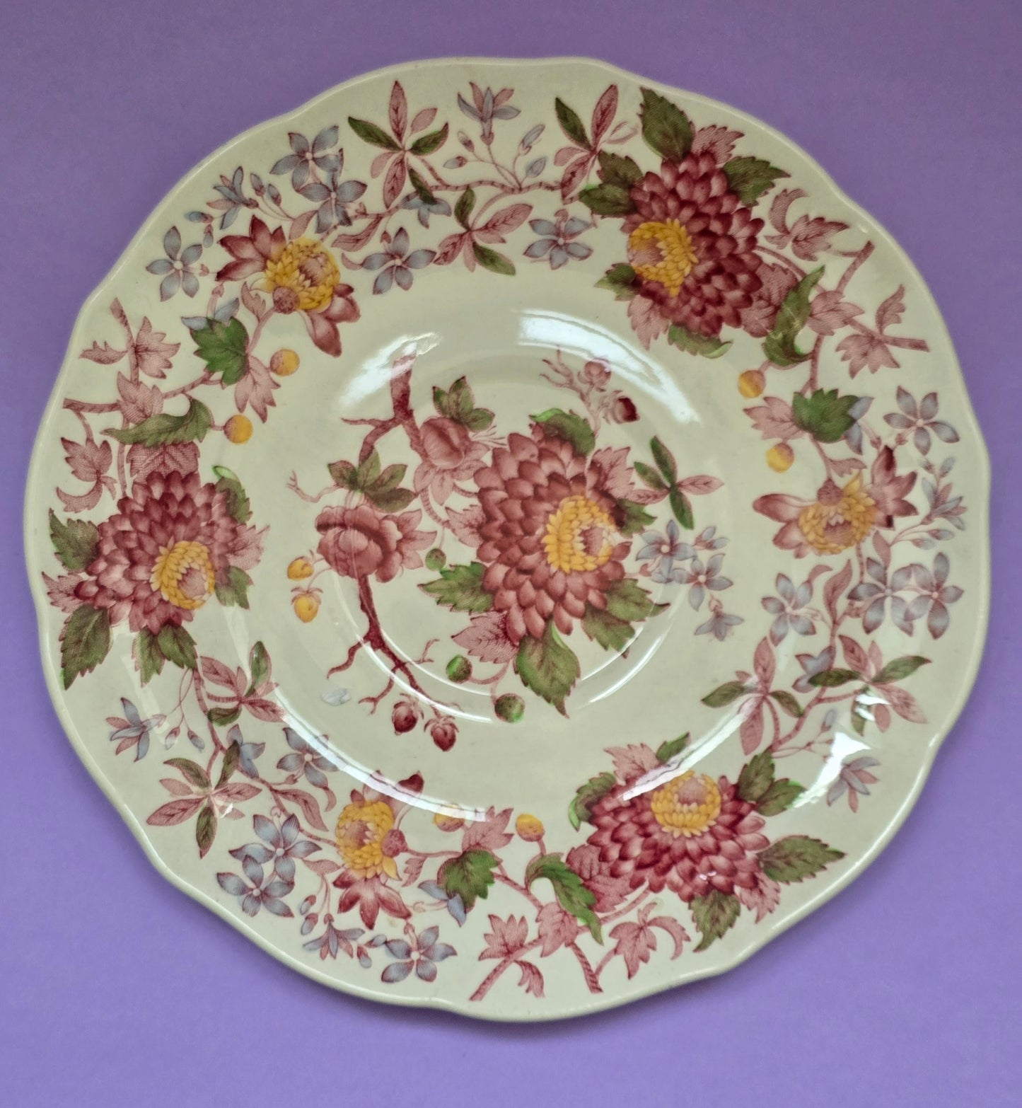 Antique Copeland Spode 'Spode's Aster' Soup Cup & Saucer Set, c.1890