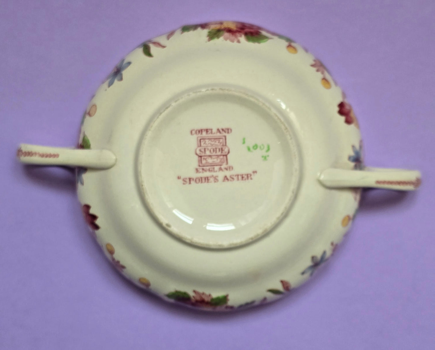 Antique Copeland Spode 'Spode's Aster' Soup Cup & Saucer Set, c.1890