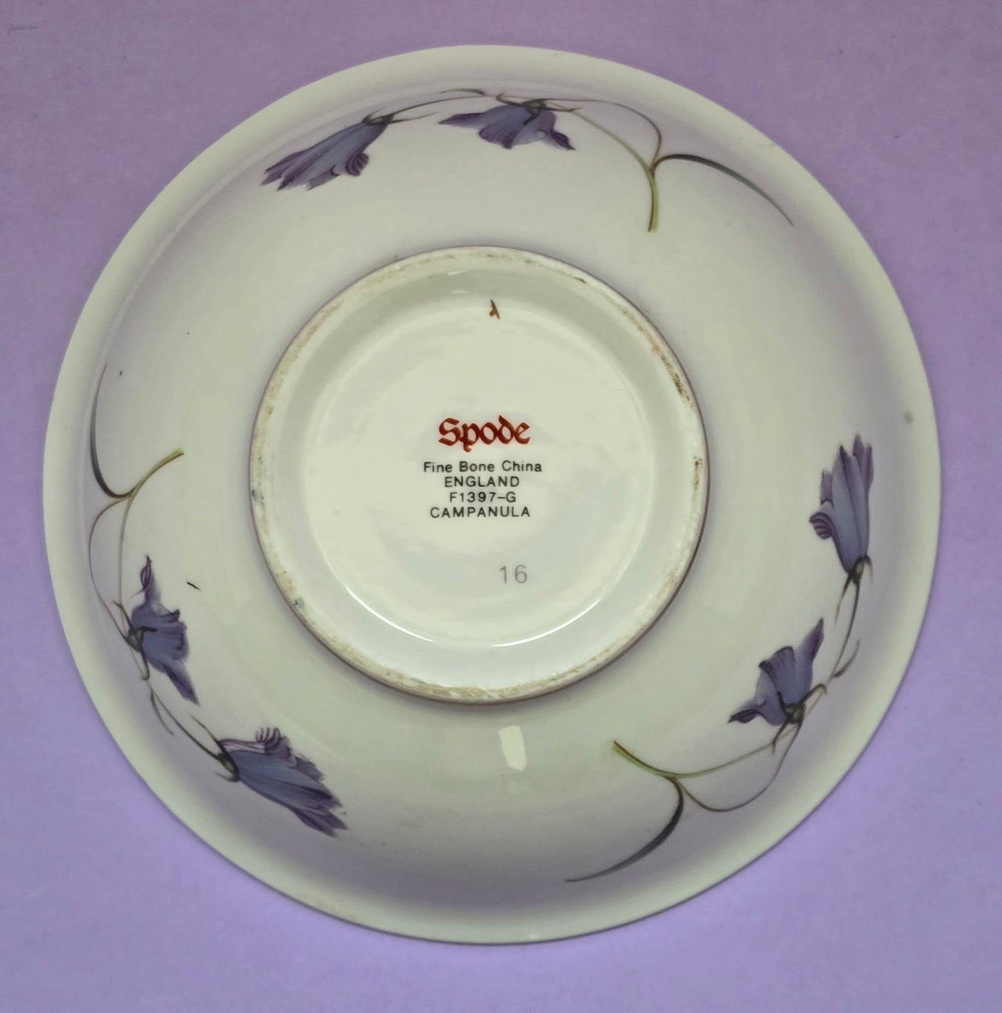 Spode Campanula Bowl — Fine Bone China, 1960s