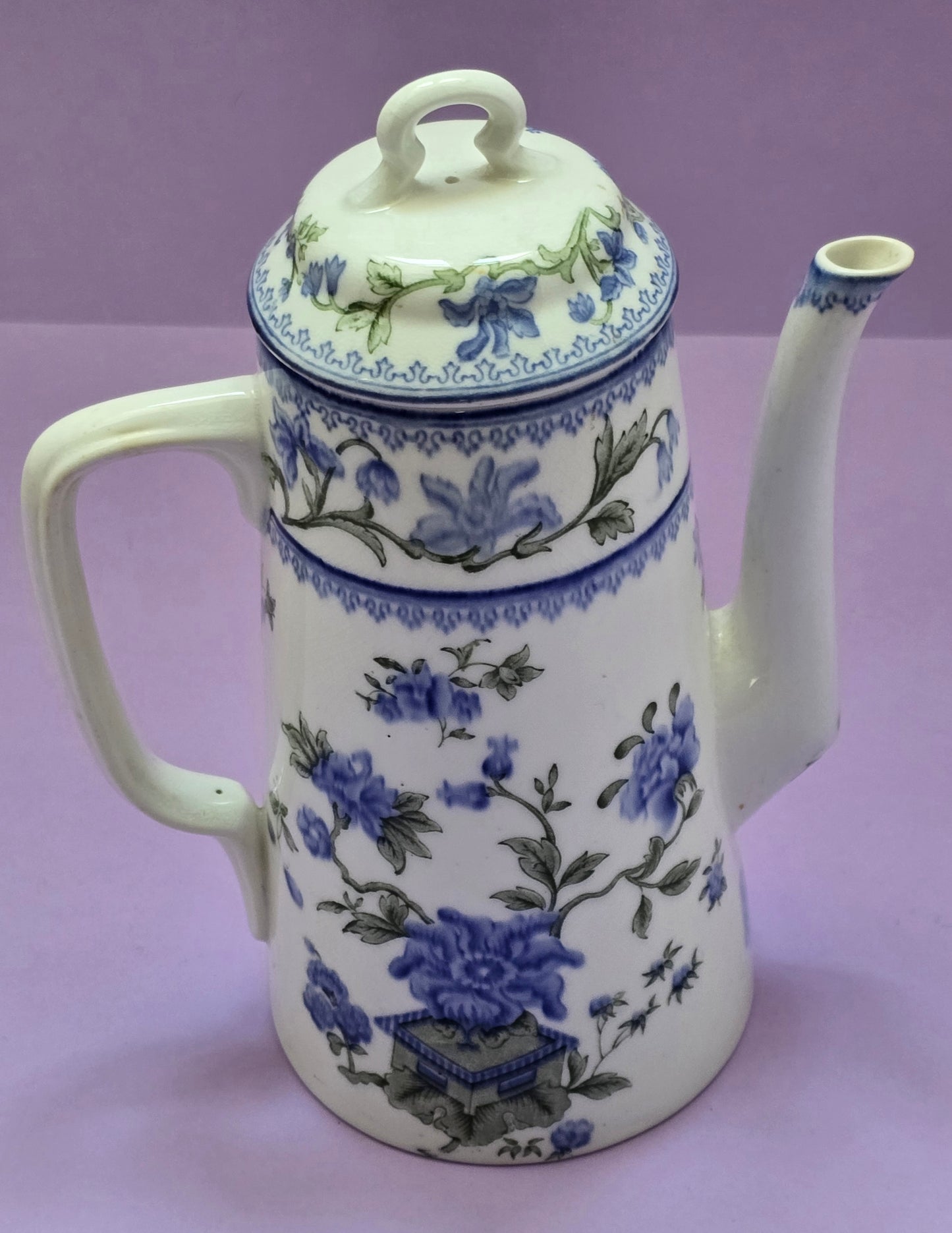 Royal Worcester Chinoiserie Chocolate Pot — Antique, 1912