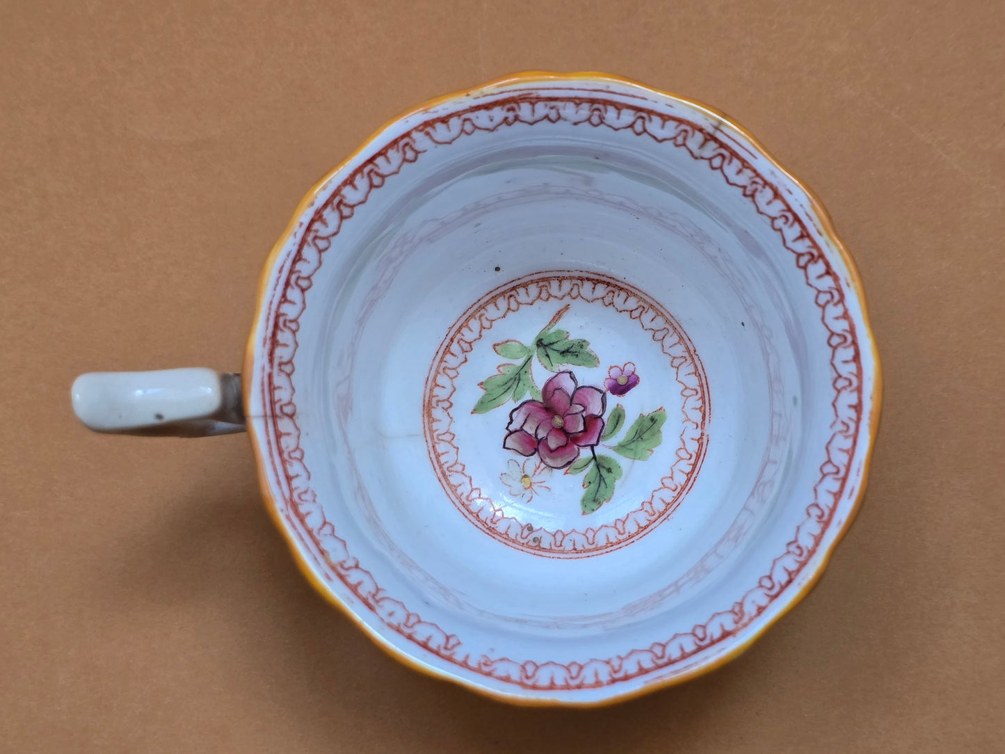 Minton Antique Floral Basket Weave Dinnerware — c.1830 England