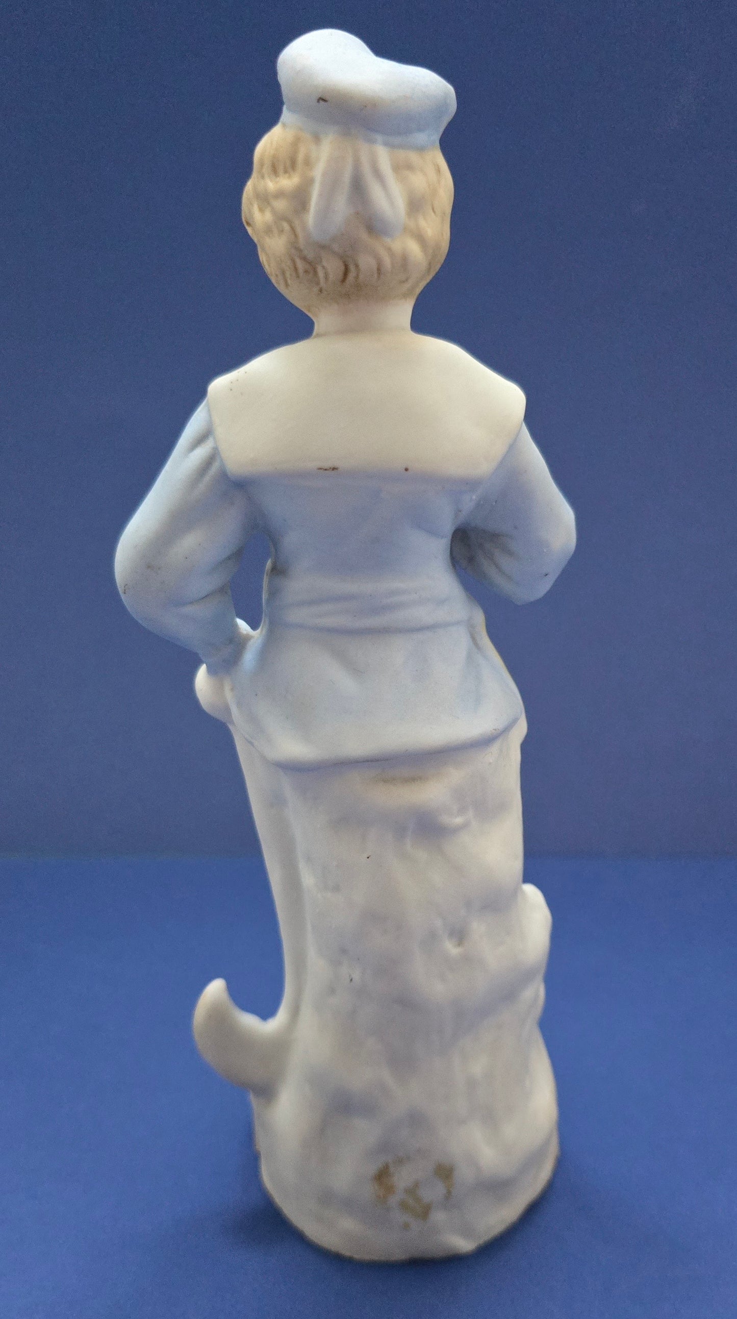 Antique German Bisque Porcelain Sailor Boy Figurine – c.1880