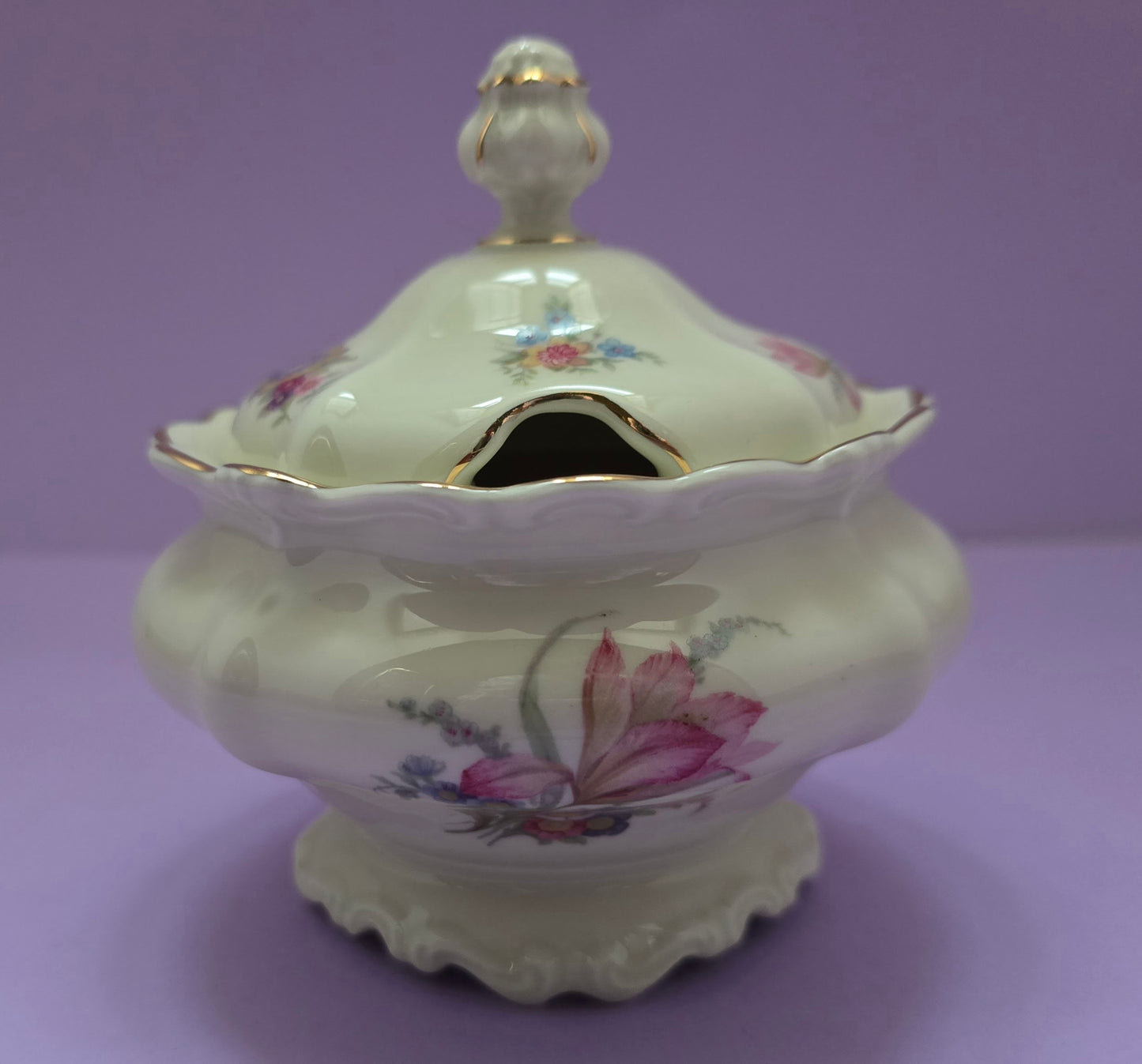 Rosenthal Pompadour Sugar Bowl with Lid – Selb Germany, 1944