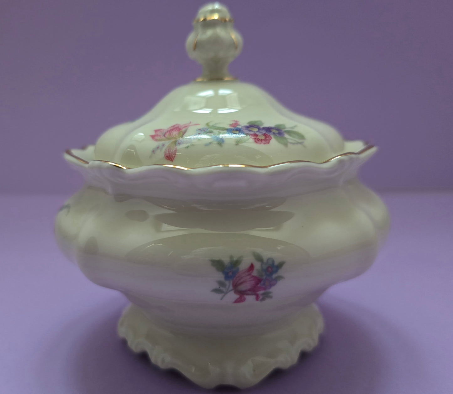 Rosenthal Pompadour Sugar Bowl with Lid – Selb Germany, 1944