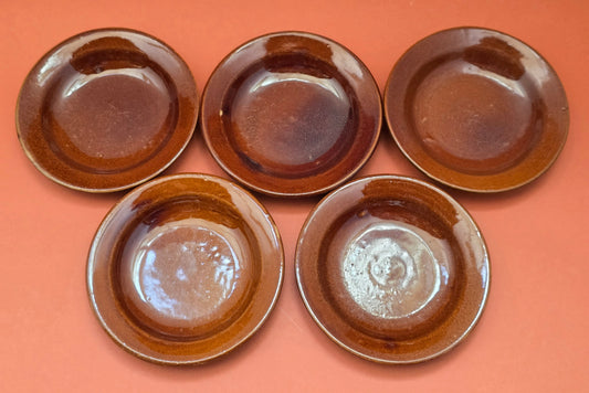 Sarreguemines French Stoneware Set – Sugar Bowl & Saucers
