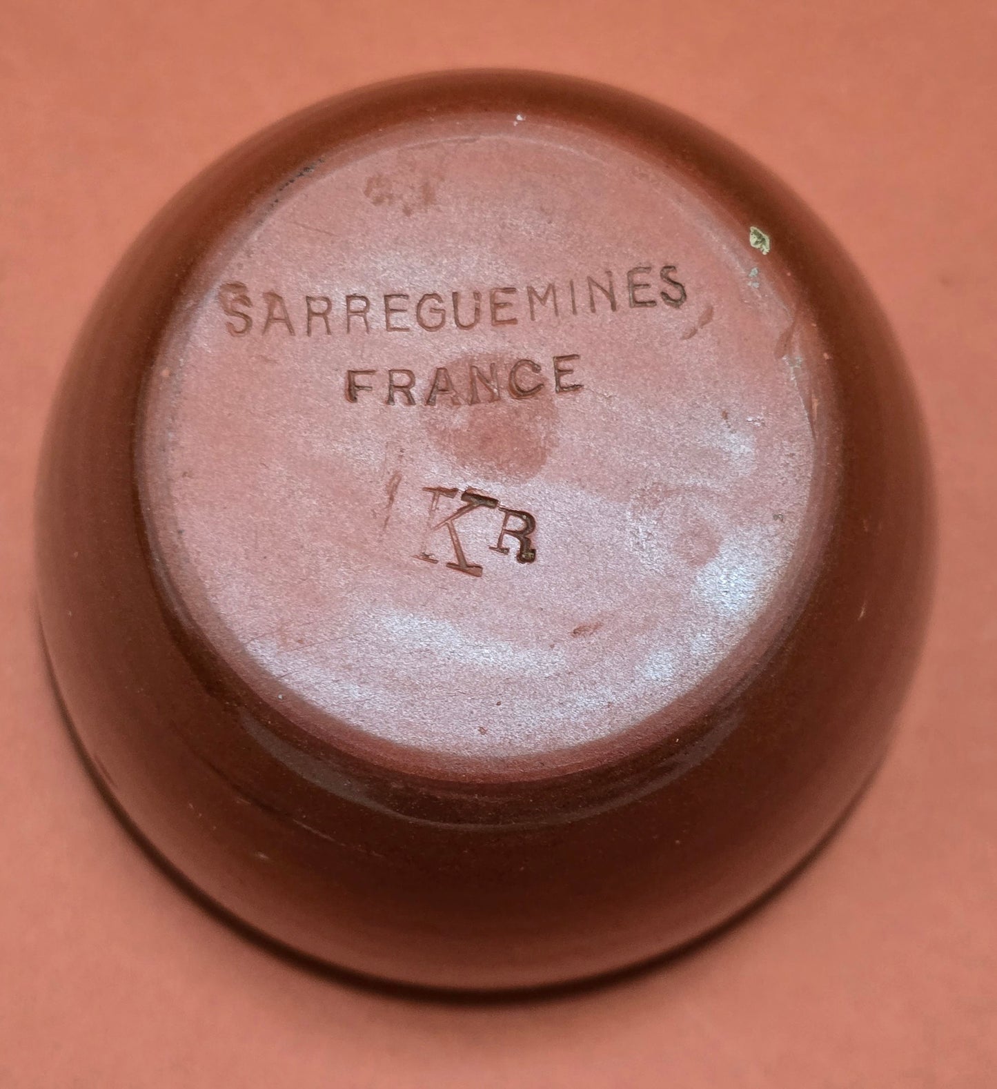 Sarreguemines French Stoneware Set – Sugar Bowl & Saucers