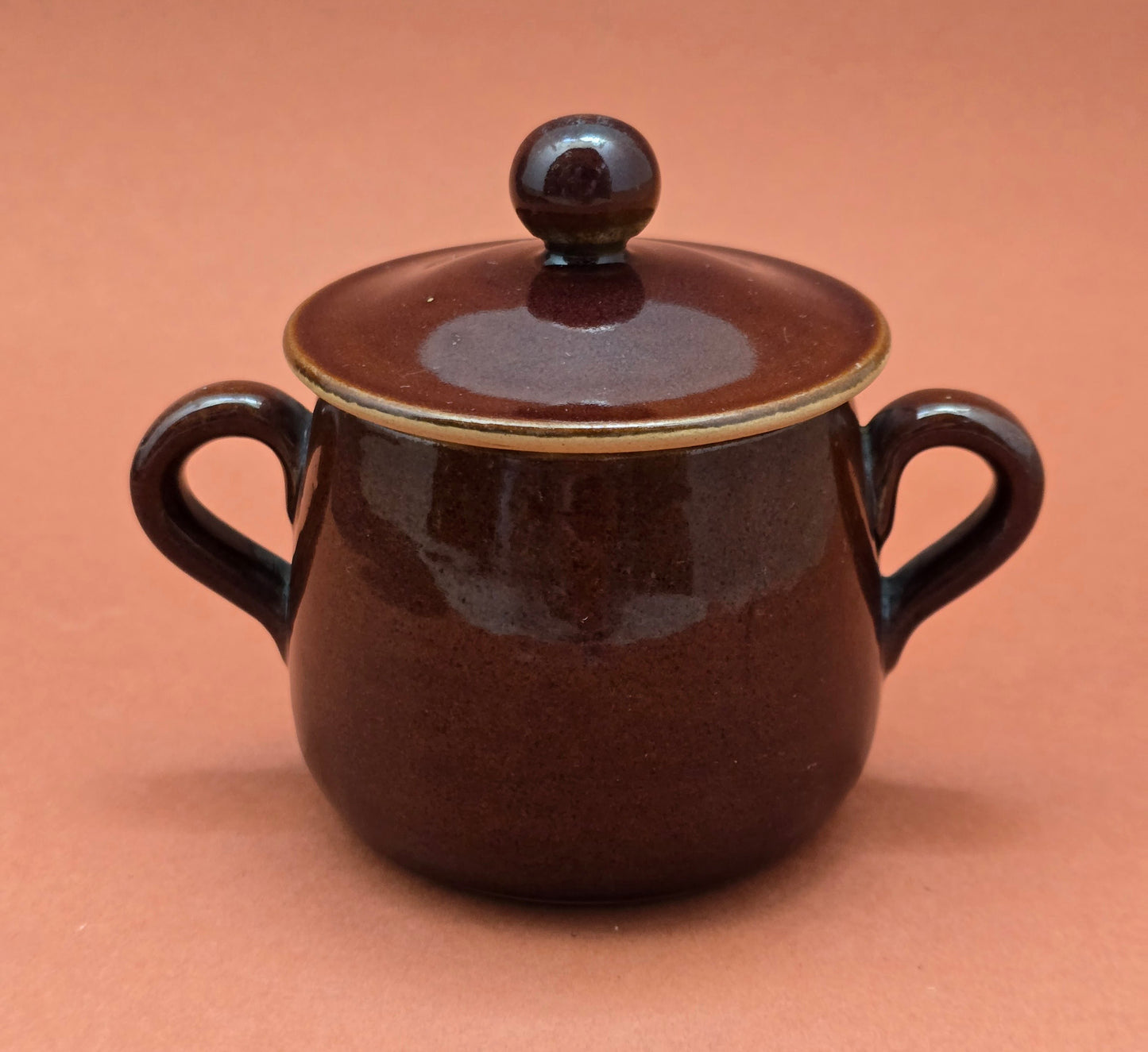 Sarreguemines French Stoneware Set – Sugar Bowl & Saucers