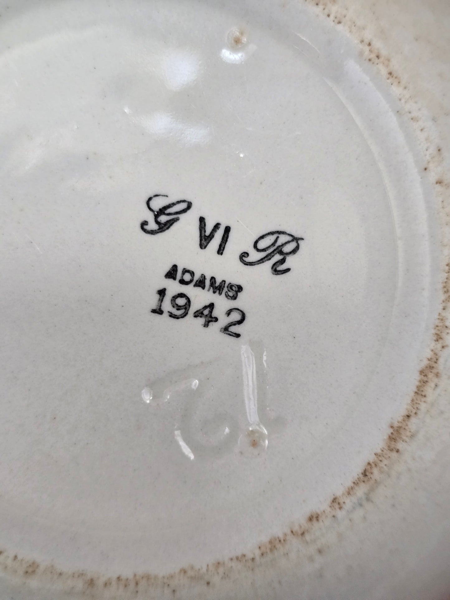 WWII British Military Bowl – Adams 1942, Found in Malta