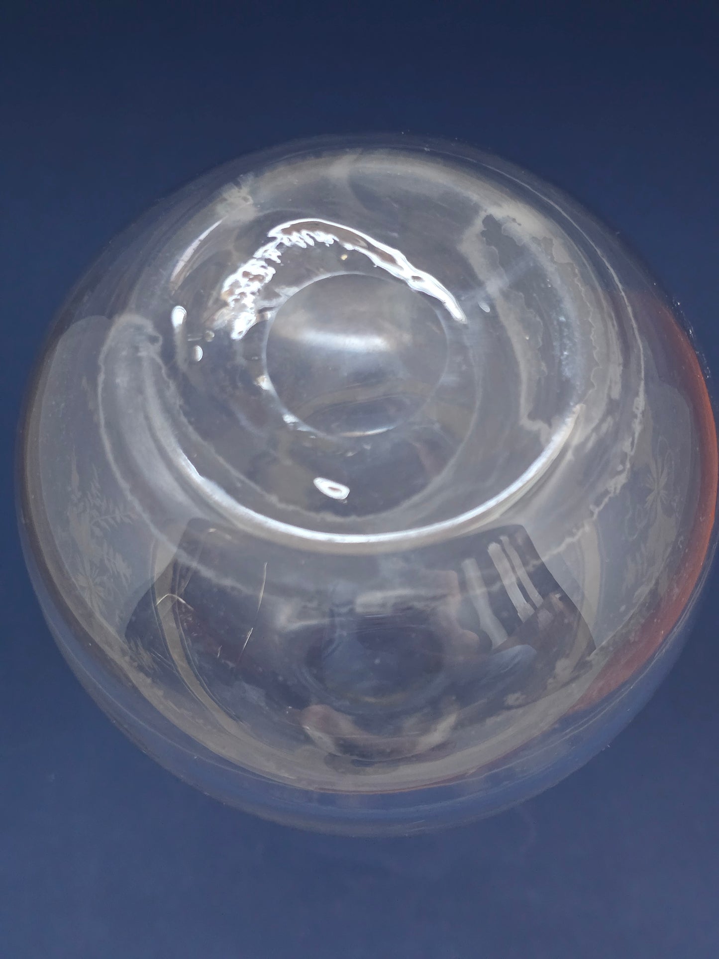 Victorian Engraved Crystal Decanter with Stopper – c.1870
