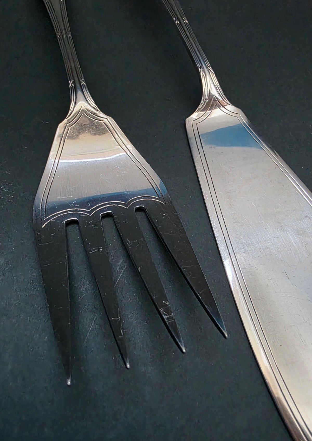 Walker & Hall EPNS A1 Silver-Plated Fish Serving Set, c.1906