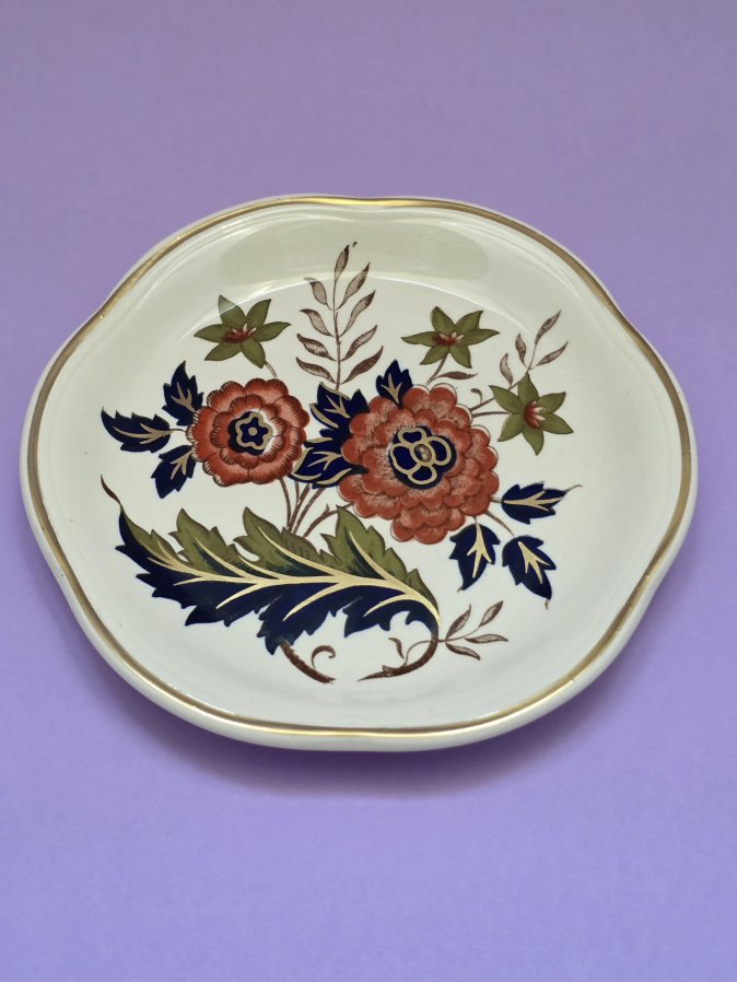 Palissy Royal Collection Imari-Style Floral Trinket Tray – c.1970