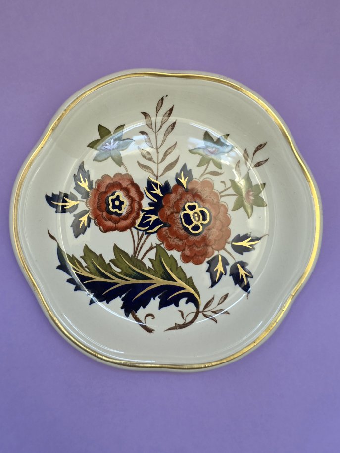 Palissy Royal Collection Imari-Style Floral Trinket Tray – c.1970