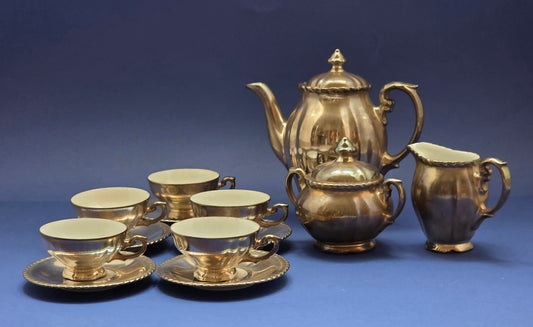 Rudolf Wächter Bavaria Silver Coffee Set for 5, circa 1930