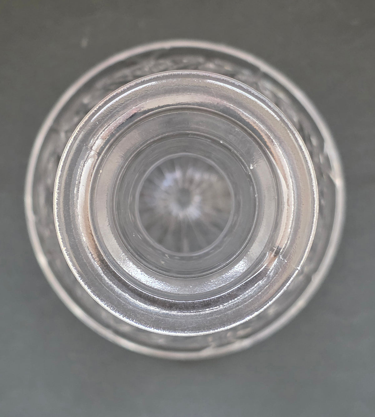 Vintage French Heavy Crystal Decanter with Stopper | c. 1970
