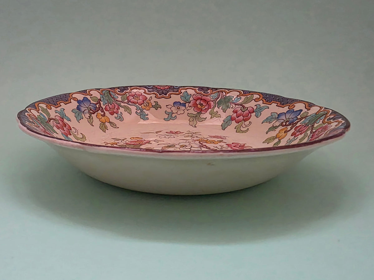 Antique Ridways Simlay Floral Bowl, 18.5 cm | c. 1900