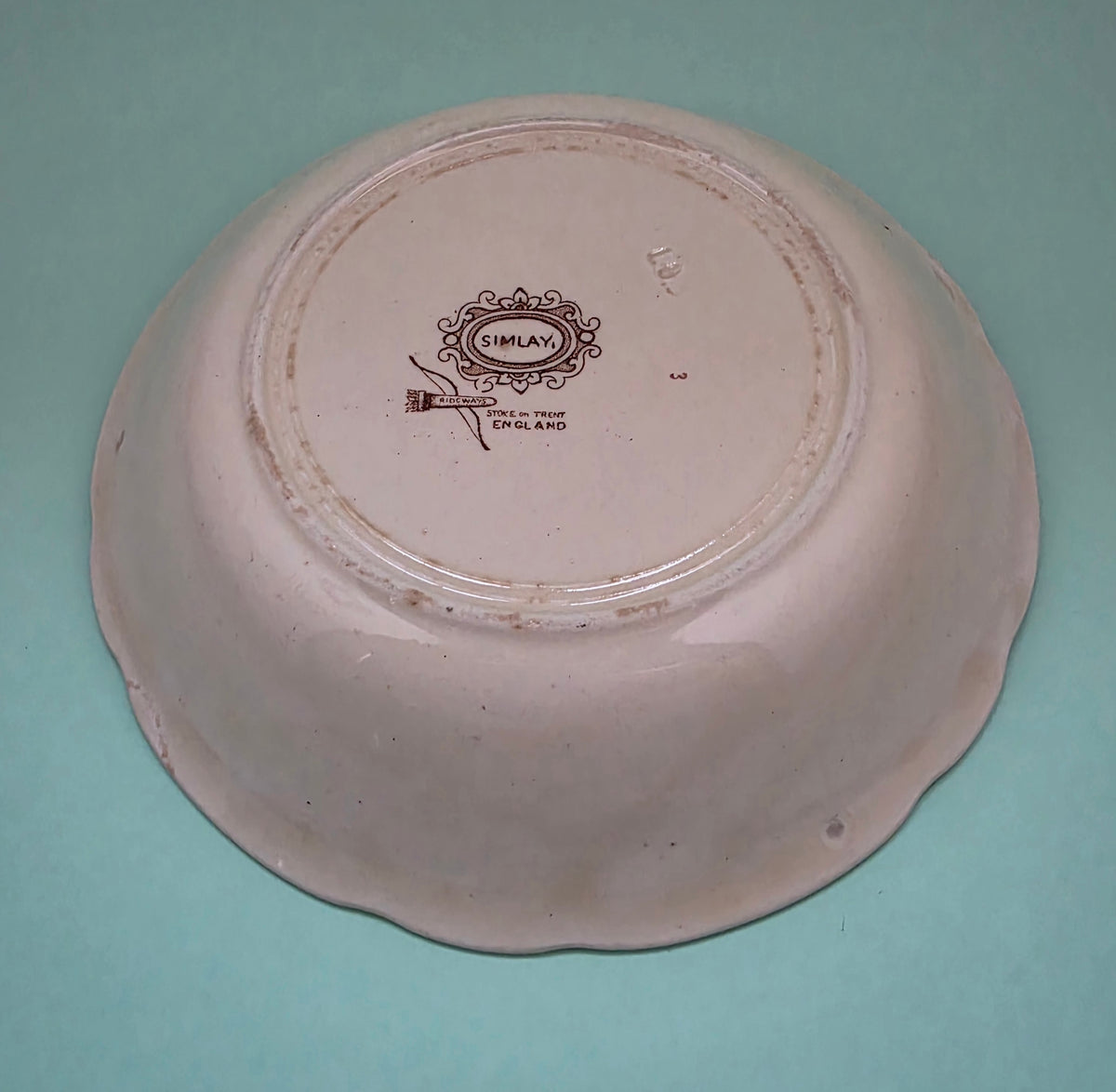 Antique Ridways Simlay Floral Bowl, 18.5 cm | c. 1900