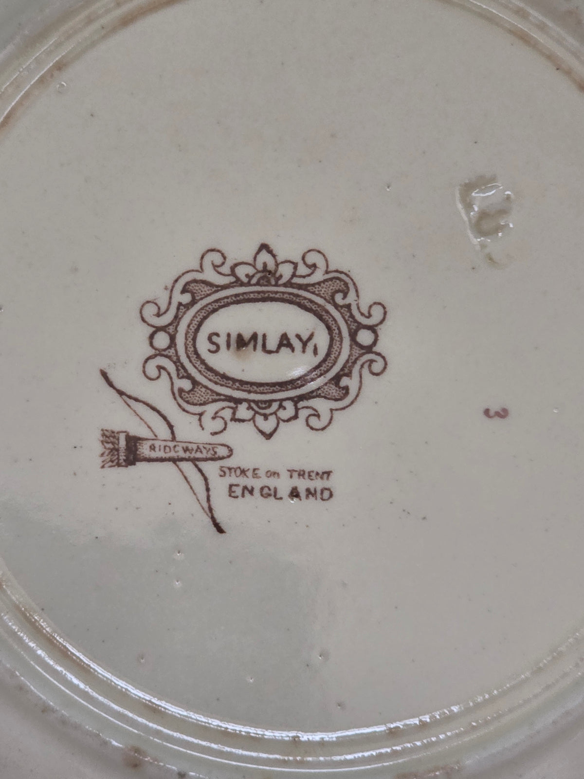 Antique Ridways Simlay Floral Bowl, 18.5 cm | c. 1900