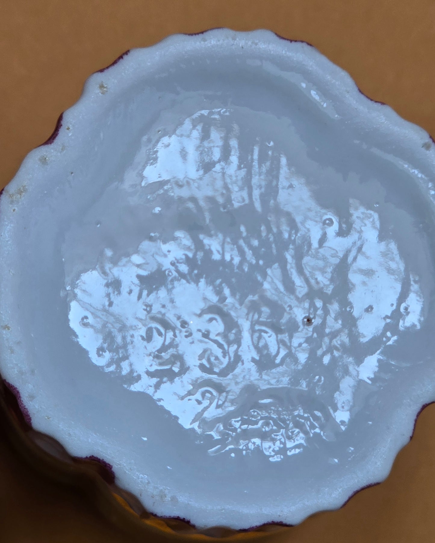 Antique German Lustre Porcelain Espresso Cup & Saucer Set – Wilhelm Leykauf, c.1890