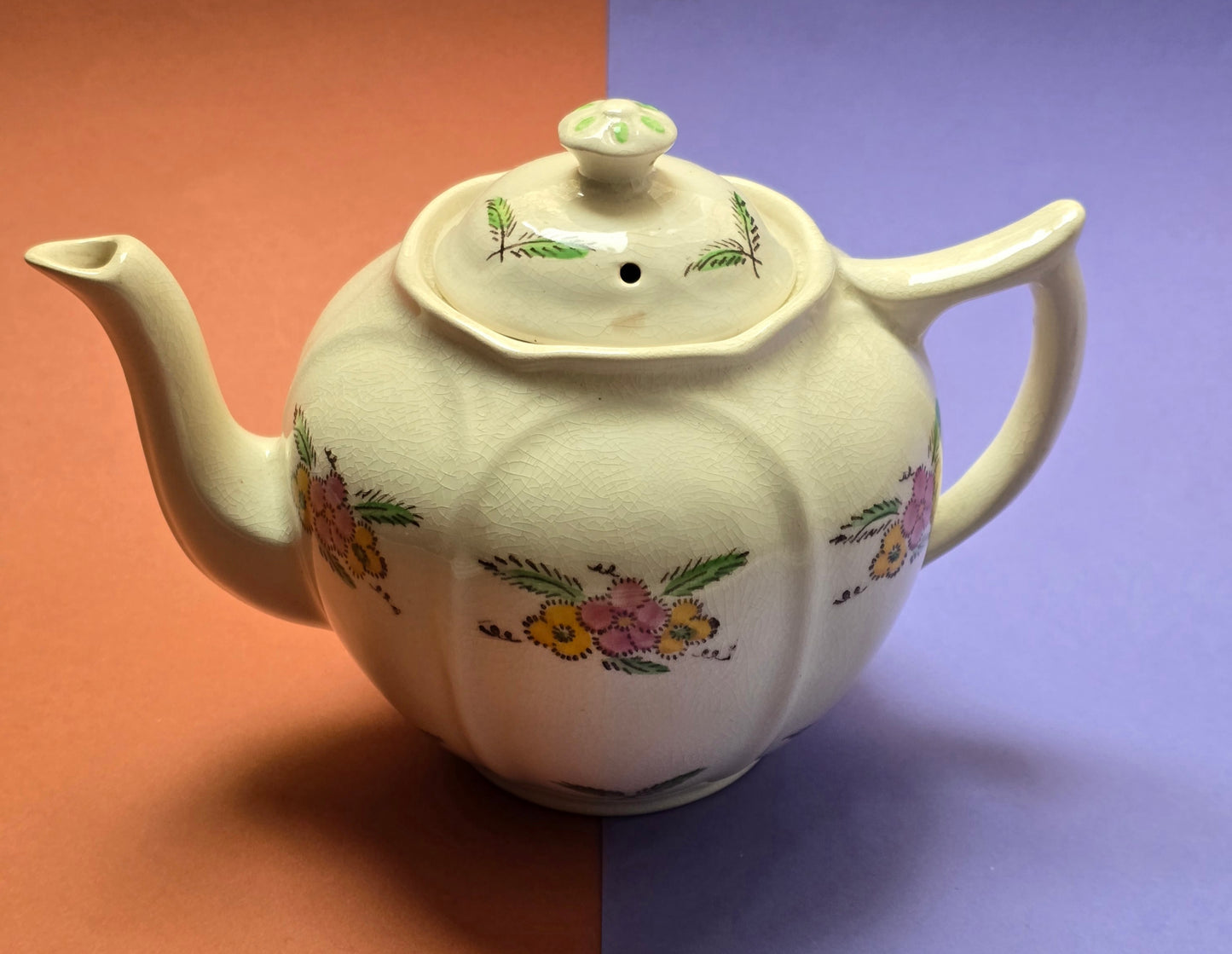 Jas. Broadhurst & Sons 'Clyde' Complete Tea Service for Six, Hand-Painted Floral, c.1930–1940