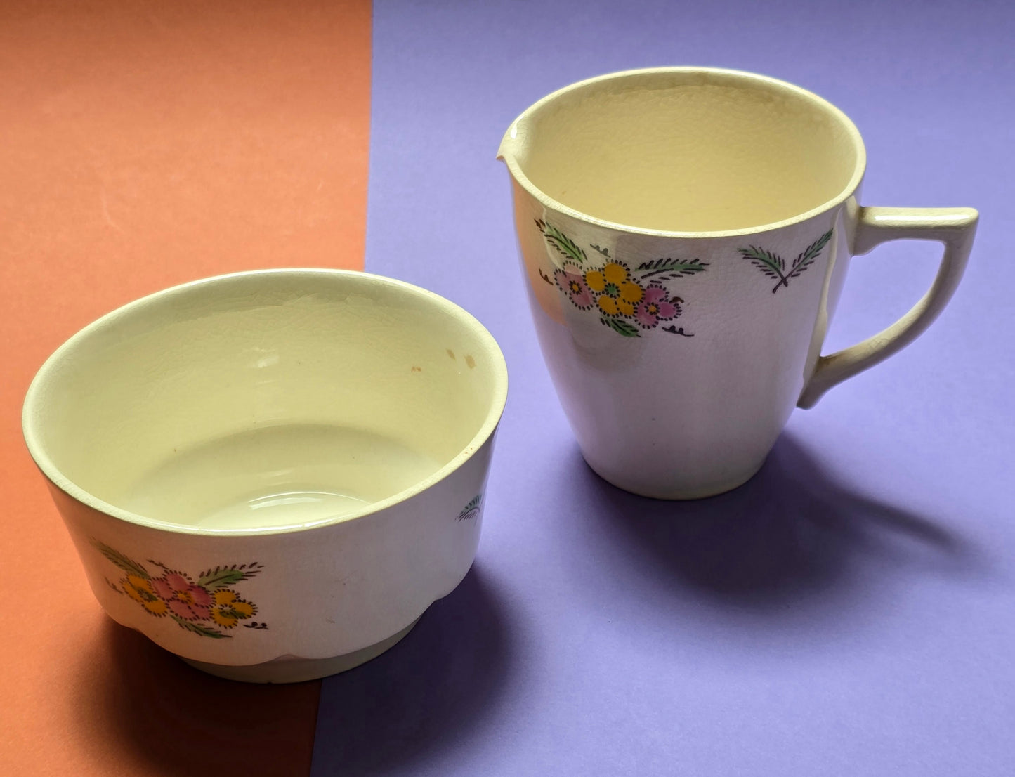 Jas. Broadhurst & Sons 'Clyde' Complete Tea Service for Six, Hand-Painted Floral, c.1930–1940