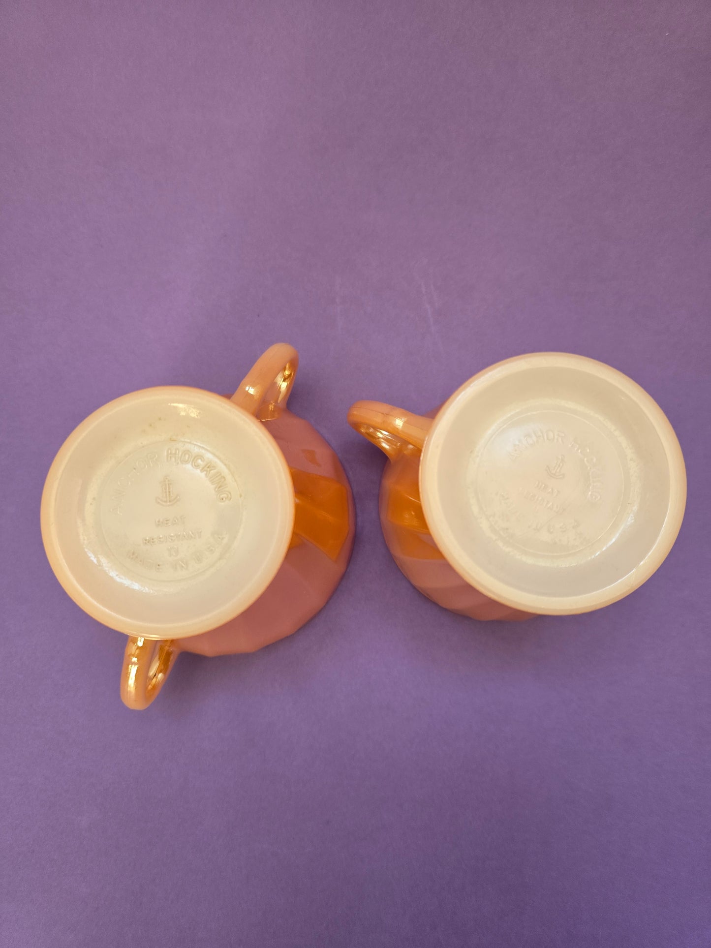 Fire King Peach Lustre Dinnerware - USA 1950s