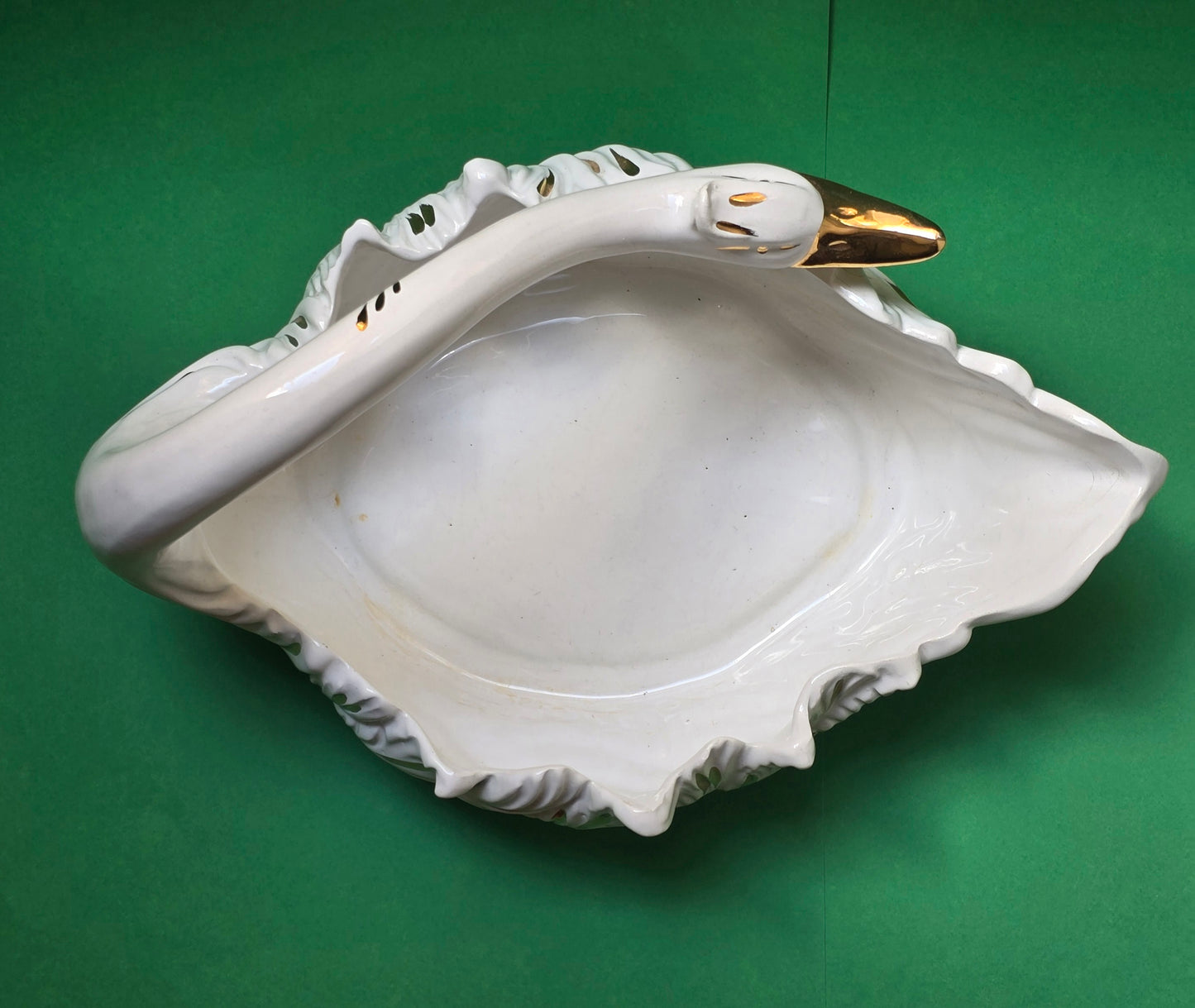 Capodimonte Swan Planter, Fine Italy Hand Made, c.1960s