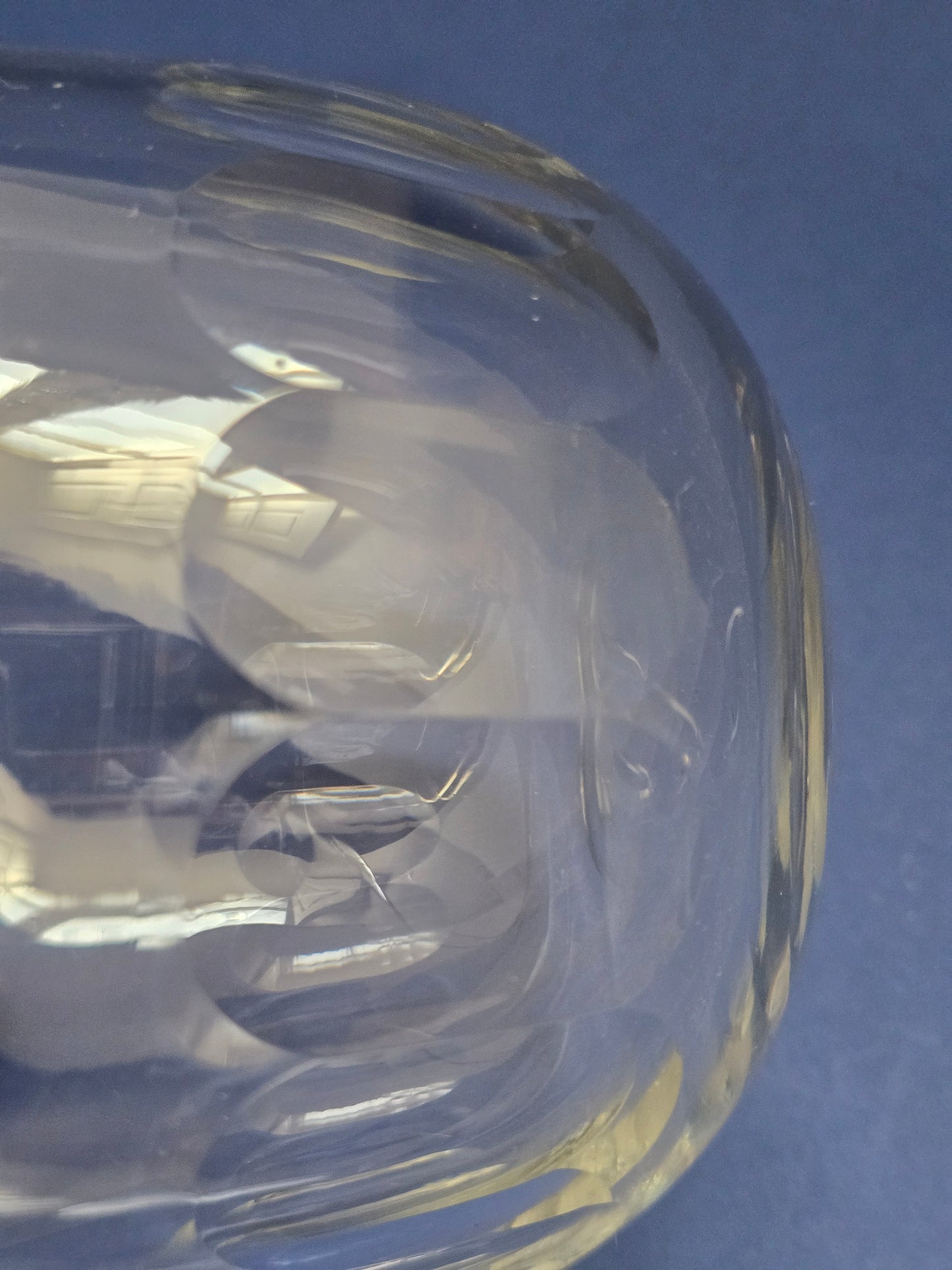 Antique Crystal Finger Bowls with Oval Cut Pattern, c.1890