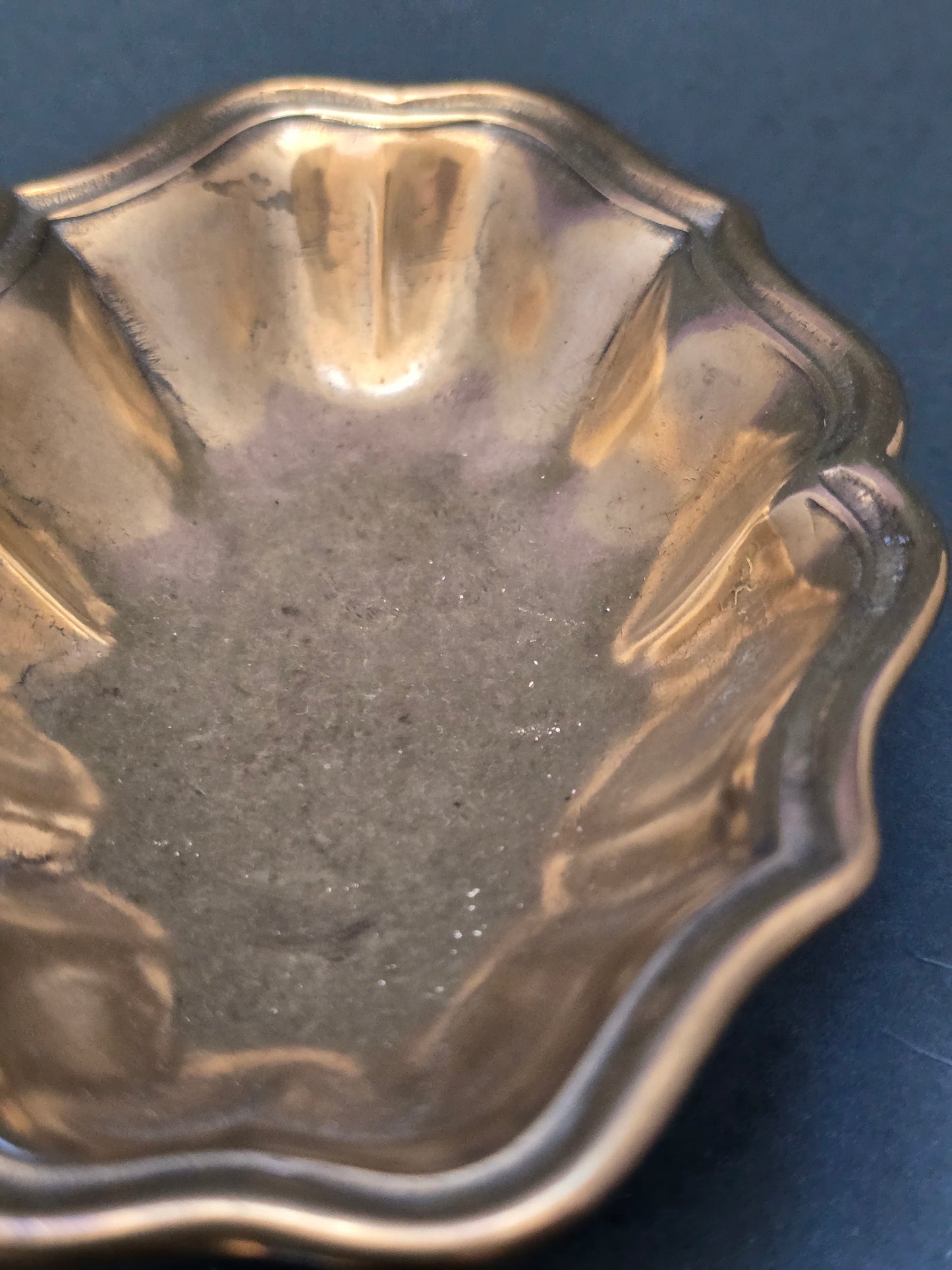 Antique Brass Vide-Poche | Scalloped Edge | c.1920s
