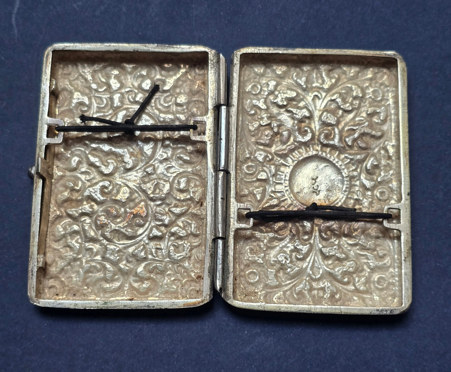 Antique Persian Silver Cigarette Case Isfahan