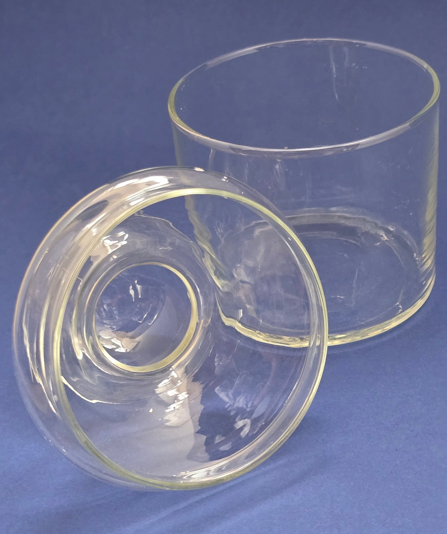 Victorian Apothecary Glass Jar with Lid – 1870s England