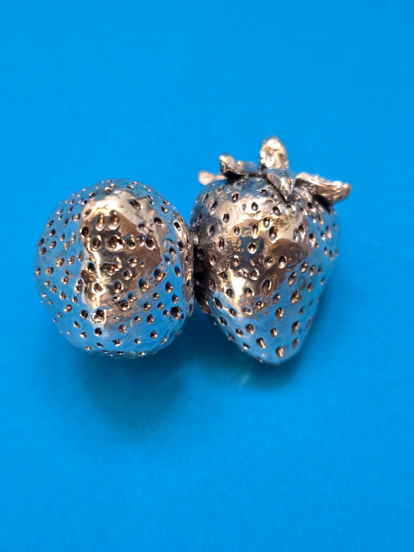 Italian Sterling Silver Strawberry Box | CIGAR Creazioni d'Arte | 925 Silver | c.1980s