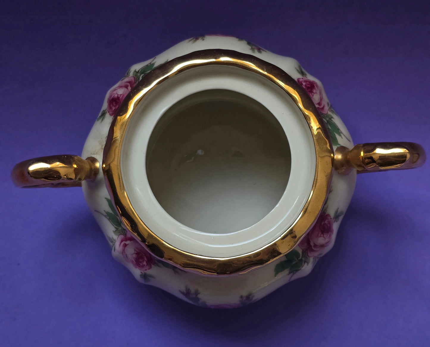 Bareuther Bavaria Tea Service for Two, Rose & Gold, c.1940s