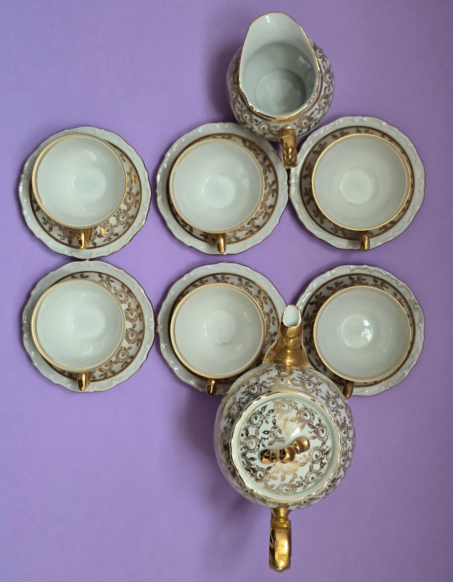 Kahla Gold Vintage Tea Set – 1970s Germany
