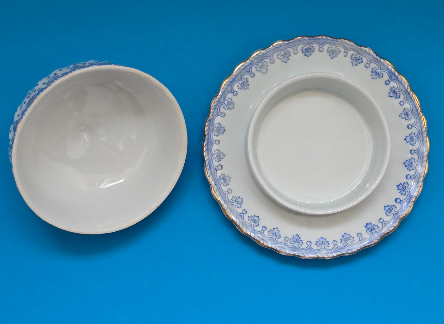 Oscar Schaller Porcelain Butter Dish – 1910s Germany