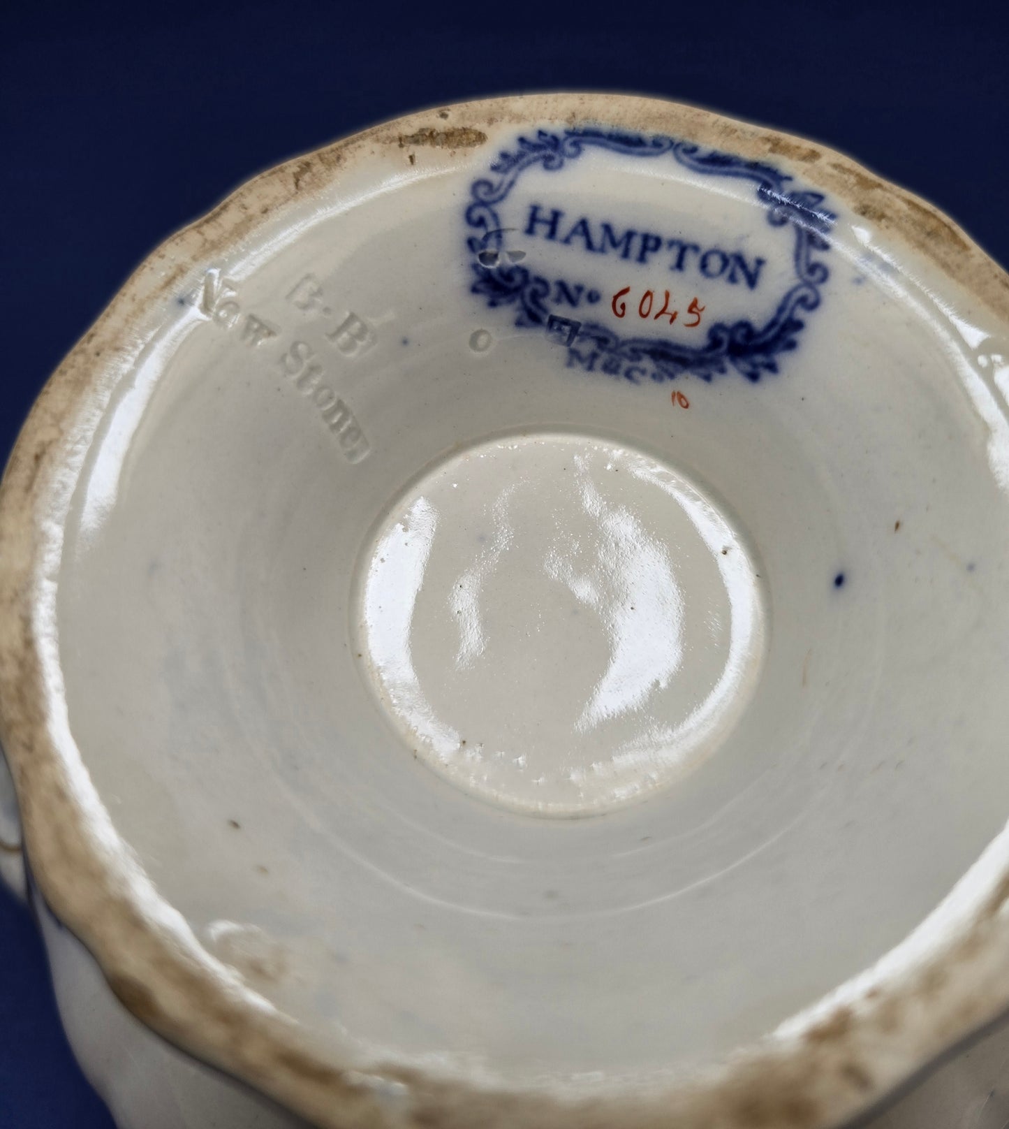 B.B. & Co. Hampton New Stone China Imari Footed Bowl c.1860 – Victorian Antique