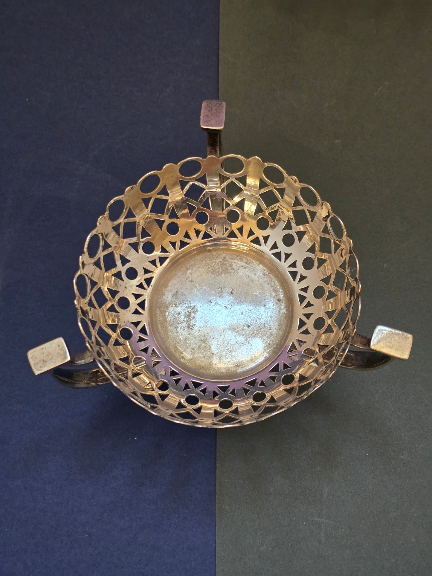 Art Deco Silver-Plated Bonbonnière | John Biggins & Sons | EPNS England | c.1930s