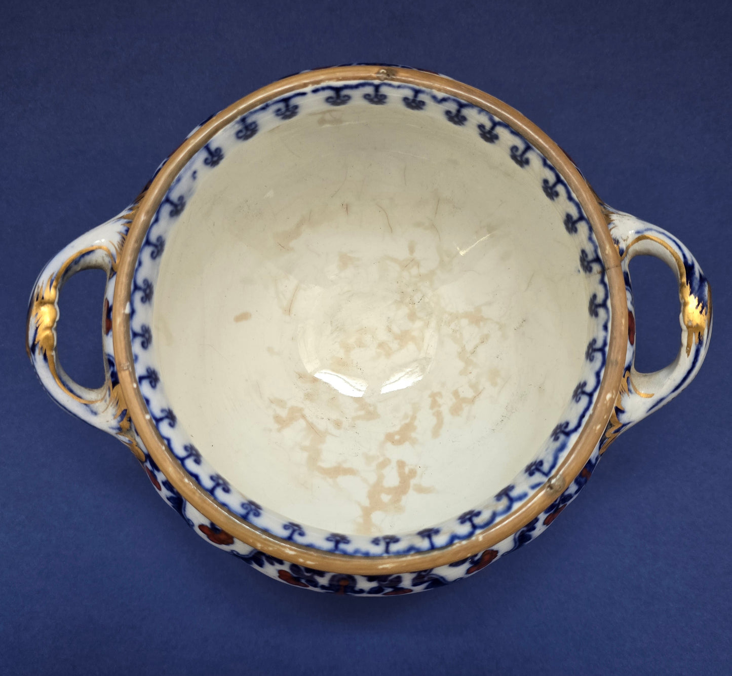 B.B. & Co. Hampton New Stone China Imari Footed Bowl c.1860 – Victorian Antique