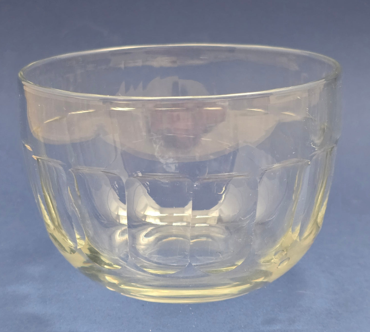 Antique Crystal Finger Bowls with Oval Cut Pattern, c.1890