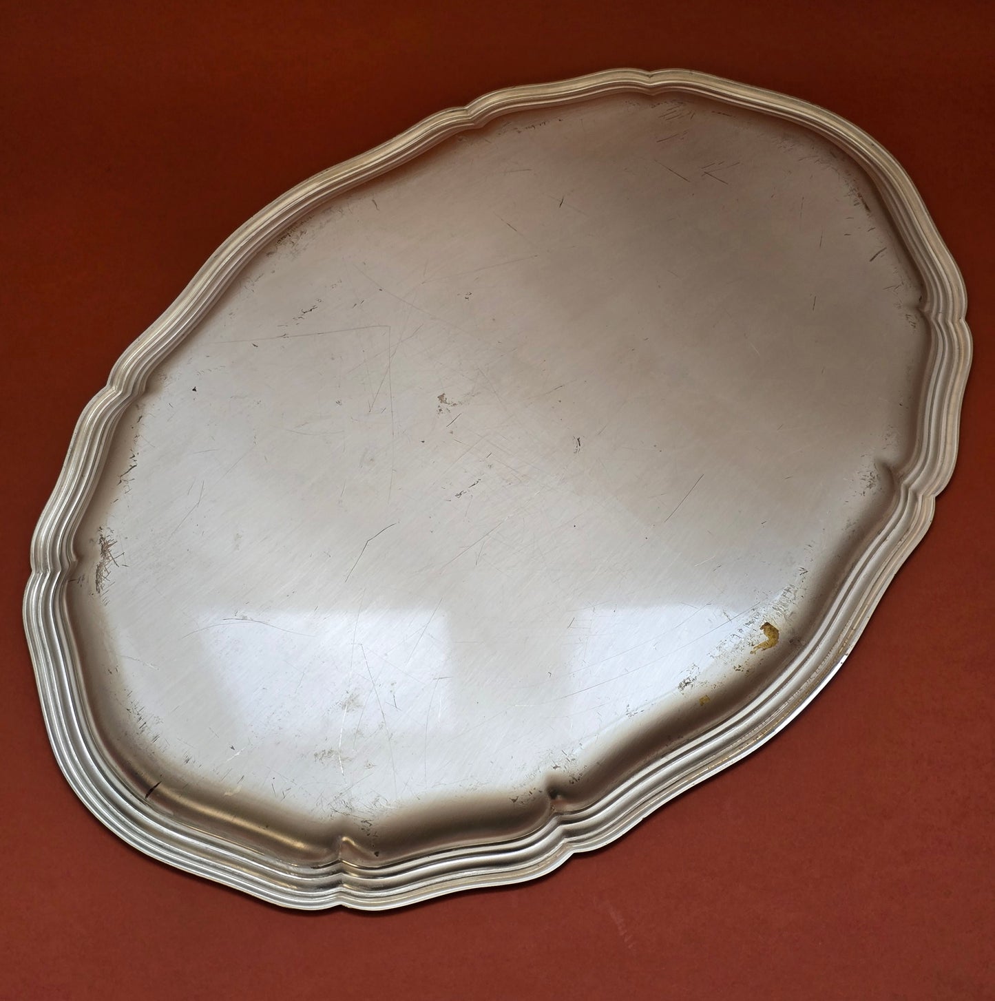 Maltese Silver-Plated Serving Tray | Sterling Jewellers Ltd. Malta | c.1970s