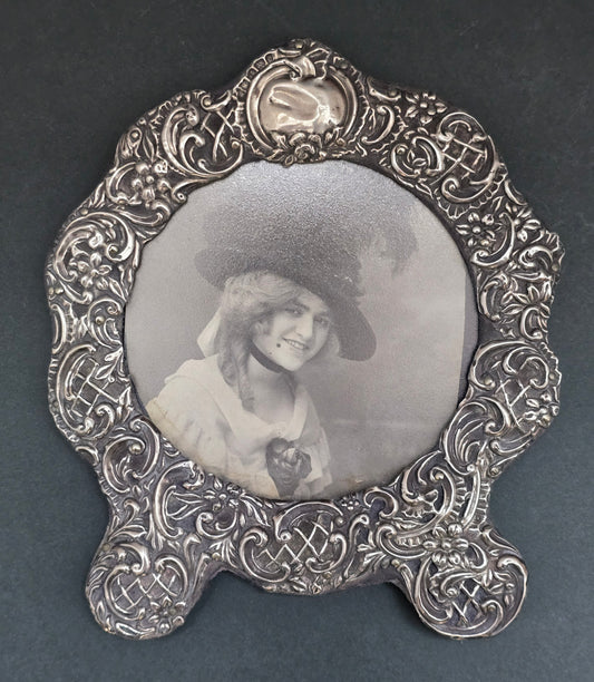 Antique English Sterling Silver Photo Frame | H.J. Moreton Birmingham | 1902