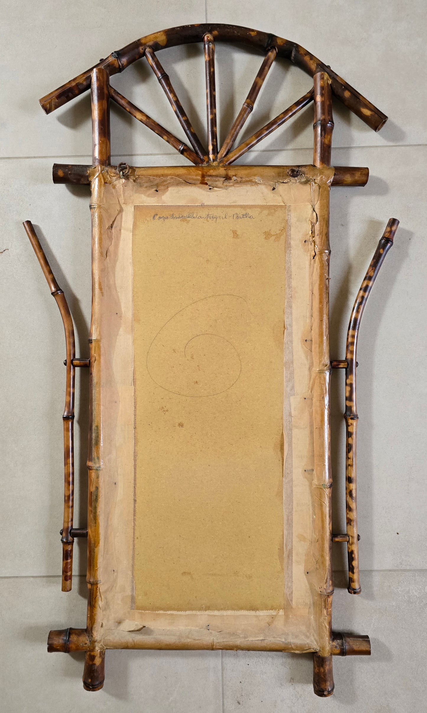 Set of 5 Victorian Sentimental Prints in Original Bamboo Japonisme Frames, c.1870–1890